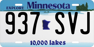 MN license plate 937SVJ