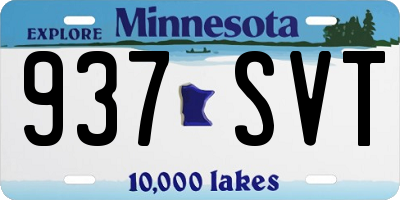 MN license plate 937SVT