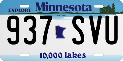 MN license plate 937SVU