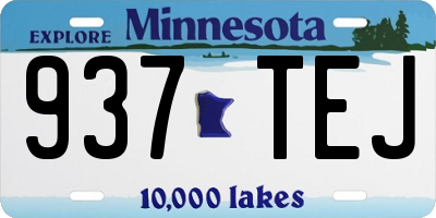 MN license plate 937TEJ