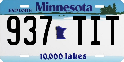 MN license plate 937TIT