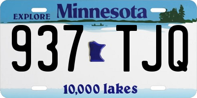 MN license plate 937TJQ