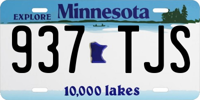 MN license plate 937TJS