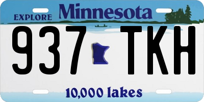 MN license plate 937TKH