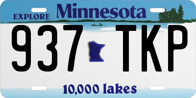 MN license plate 937TKP