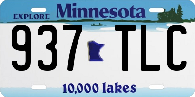 MN license plate 937TLC