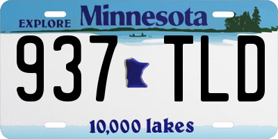 MN license plate 937TLD