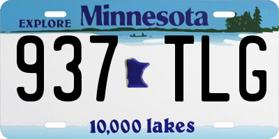 MN license plate 937TLG