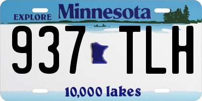 MN license plate 937TLH