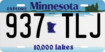 MN license plate 937TLJ