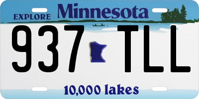 MN license plate 937TLL