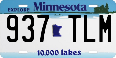 MN license plate 937TLM