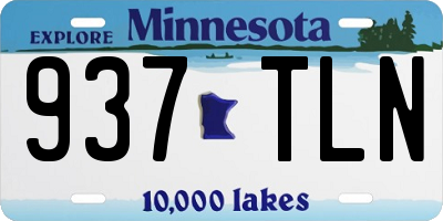 MN license plate 937TLN