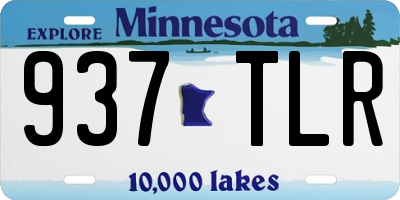 MN license plate 937TLR
