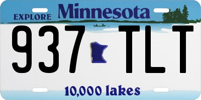 MN license plate 937TLT