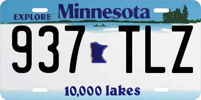 MN license plate 937TLZ