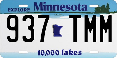 MN license plate 937TMM