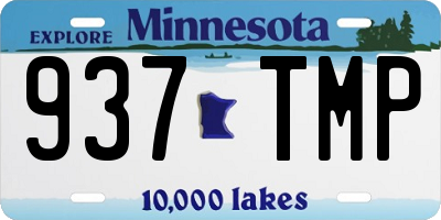 MN license plate 937TMP
