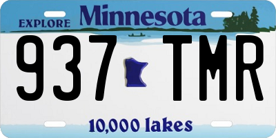 MN license plate 937TMR