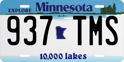 MN license plate 937TMS