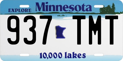 MN license plate 937TMT
