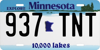 MN license plate 937TNT