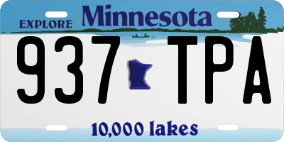 MN license plate 937TPA