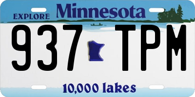 MN license plate 937TPM