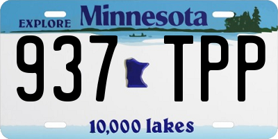 MN license plate 937TPP