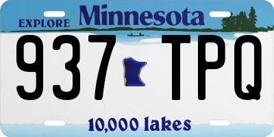 MN license plate 937TPQ