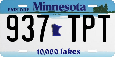 MN license plate 937TPT