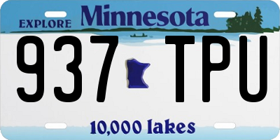 MN license plate 937TPU