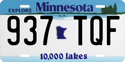 MN license plate 937TQF