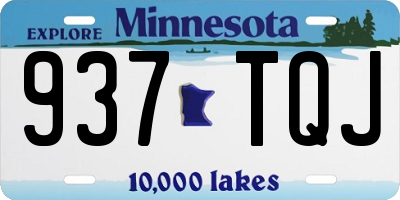 MN license plate 937TQJ