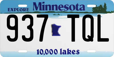 MN license plate 937TQL
