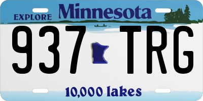 MN license plate 937TRG