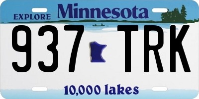 MN license plate 937TRK