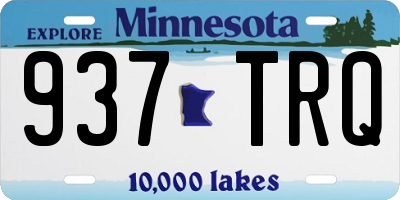 MN license plate 937TRQ
