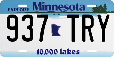 MN license plate 937TRY
