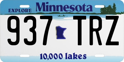 MN license plate 937TRZ