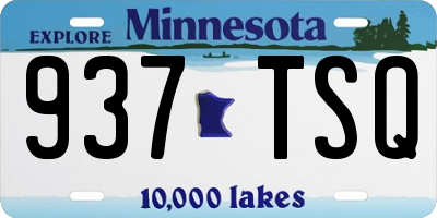 MN license plate 937TSQ