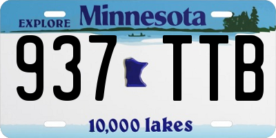 MN license plate 937TTB