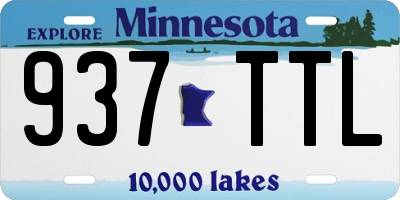 MN license plate 937TTL