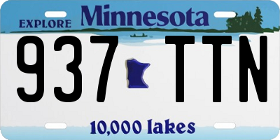 MN license plate 937TTN