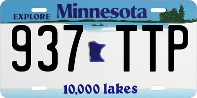 MN license plate 937TTP