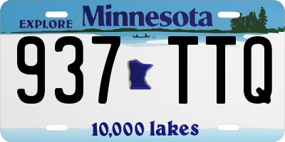 MN license plate 937TTQ