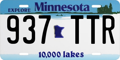 MN license plate 937TTR