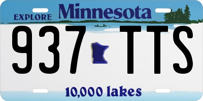 MN license plate 937TTS