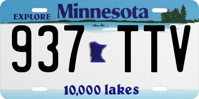 MN license plate 937TTV