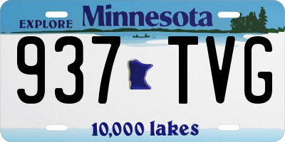 MN license plate 937TVG